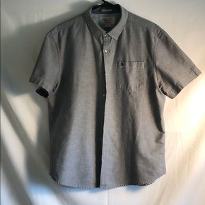 Penguin grey short sleeve button up shirt.